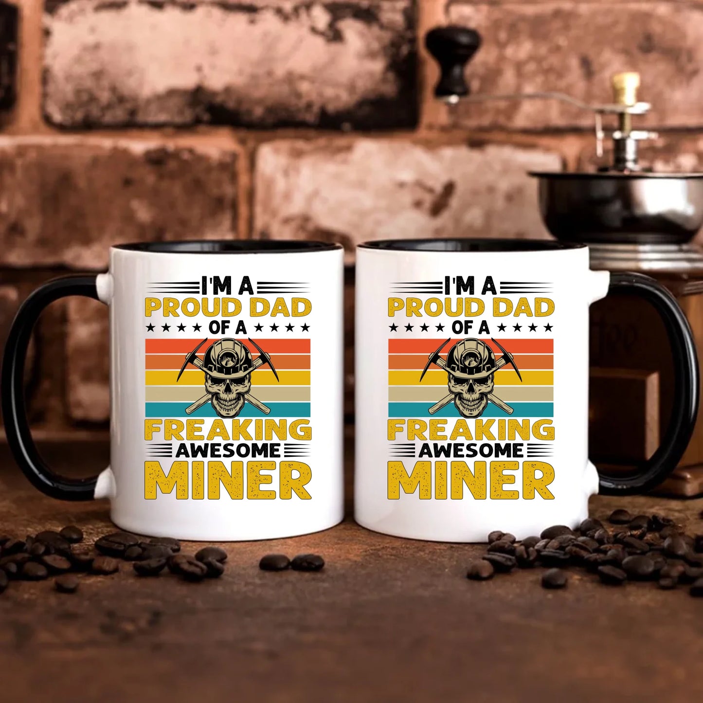 Personalizowany czarny kubek z nadrukiem na prezent