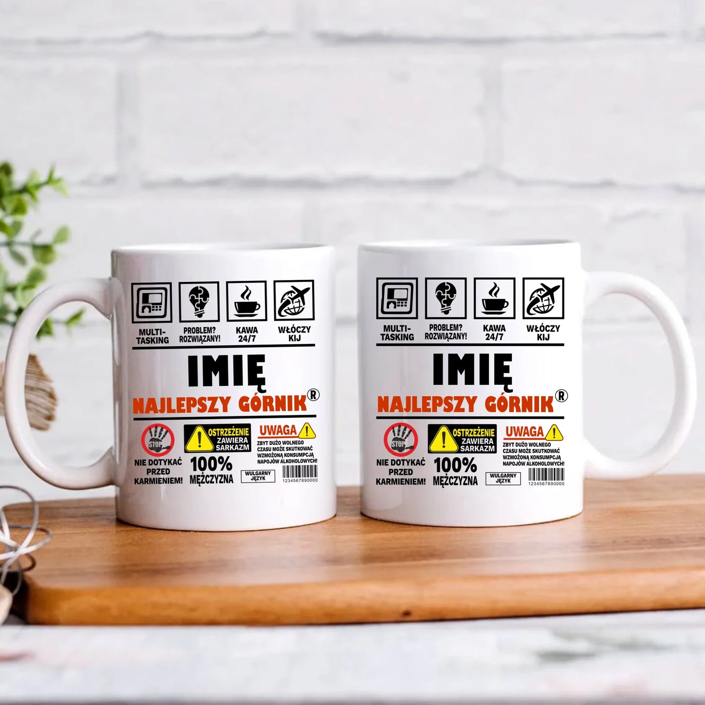 Personalizowany kubek z nadrukiem na prezent