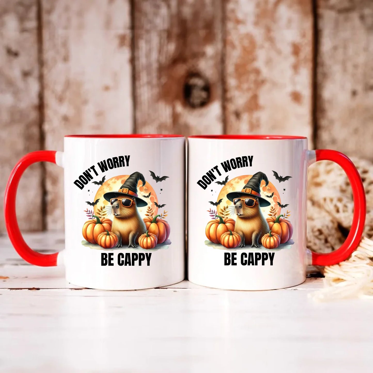 Personalizowany czerwony kubek z nadrukiem na prezent