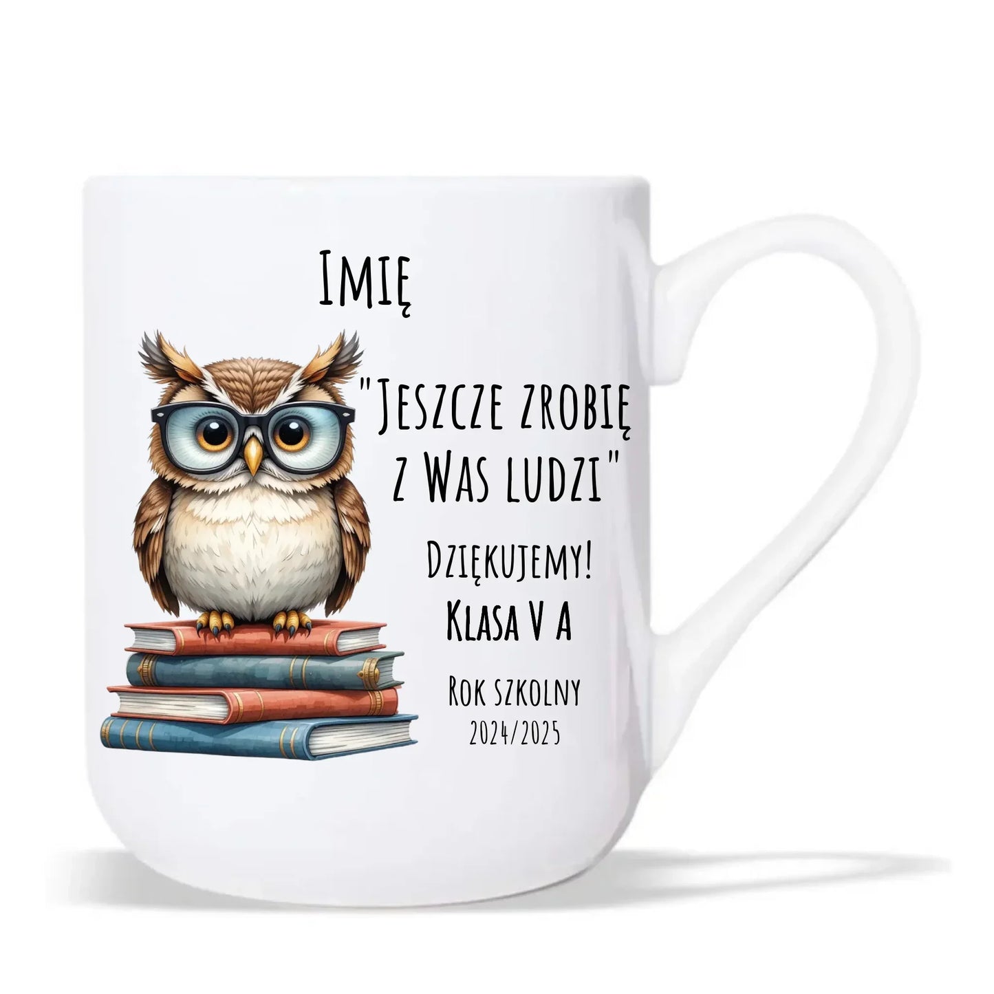 Jeszcze zrobię z Was ludzi | Kubek elegant dla nauczyciela na prezent N01 - StoryCups.pl