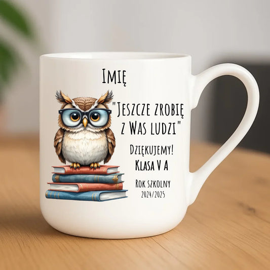 Jeszcze zrobię z Was ludzi | Kubek elegant dla nauczyciela na prezent N01 - StoryCups.pl