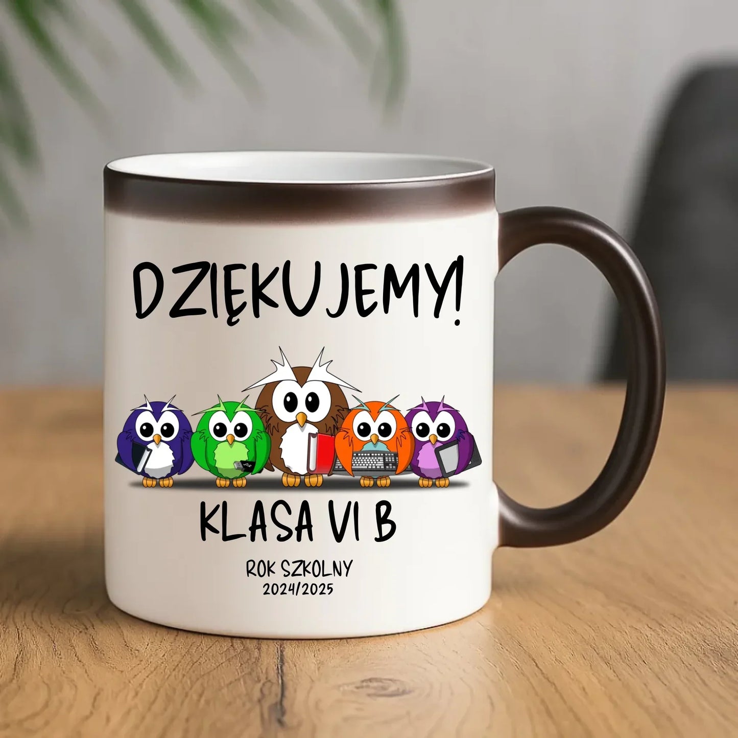 Dziękujemy | Kubek magiczny z podziękowaniem dla nauczyciela na prezent N04 - StoryCups.pl