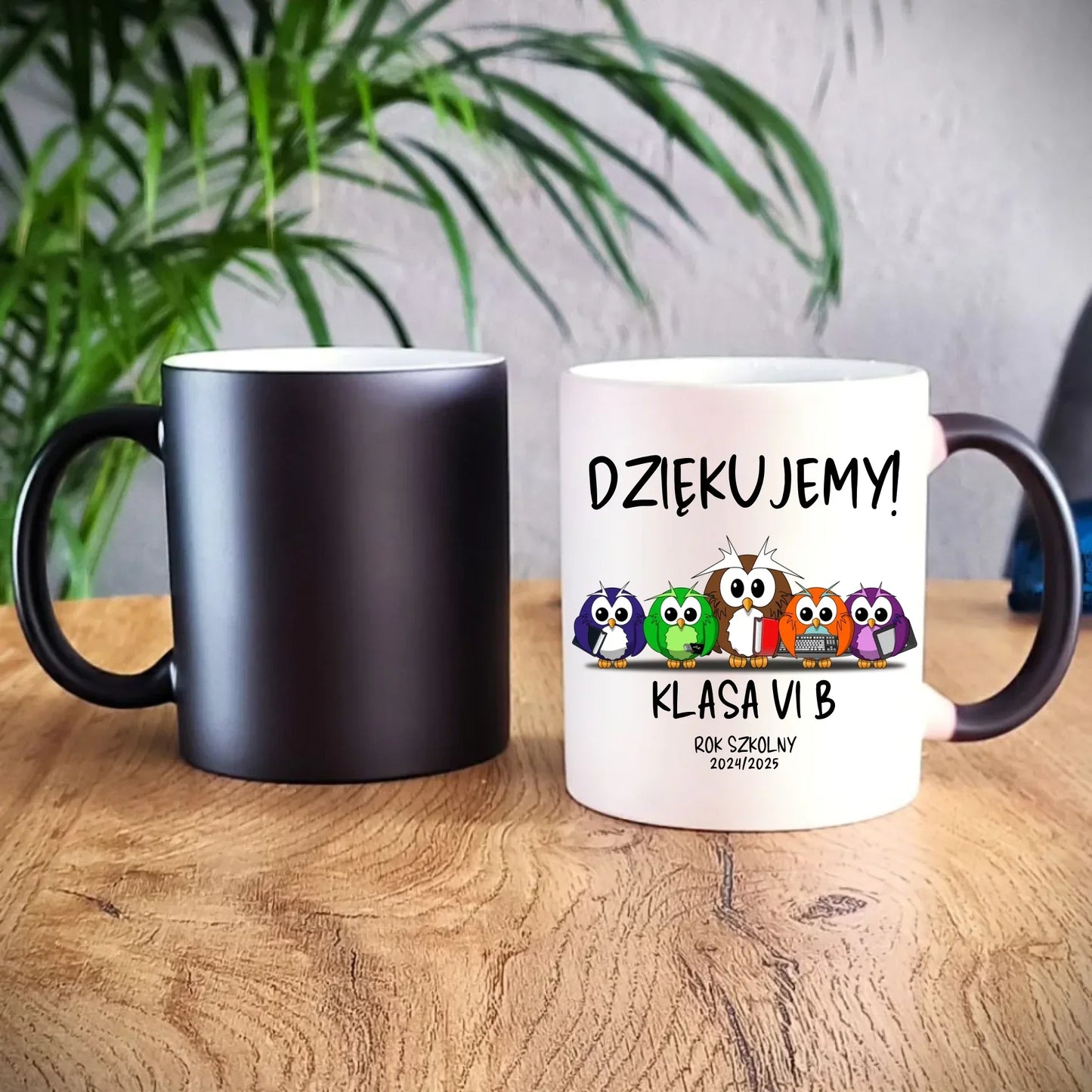 Dziękujemy | Kubek magiczny z podziękowaniem dla nauczyciela na prezent N04 - StoryCups.pl