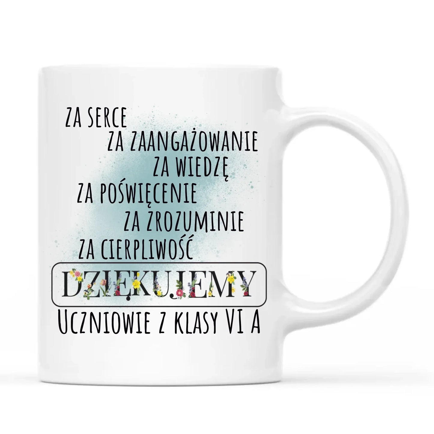 Podziękowanie dla nauczyciela od klasy na prezent | Kubek dla nauczyciela N06 - StoryCups.pl