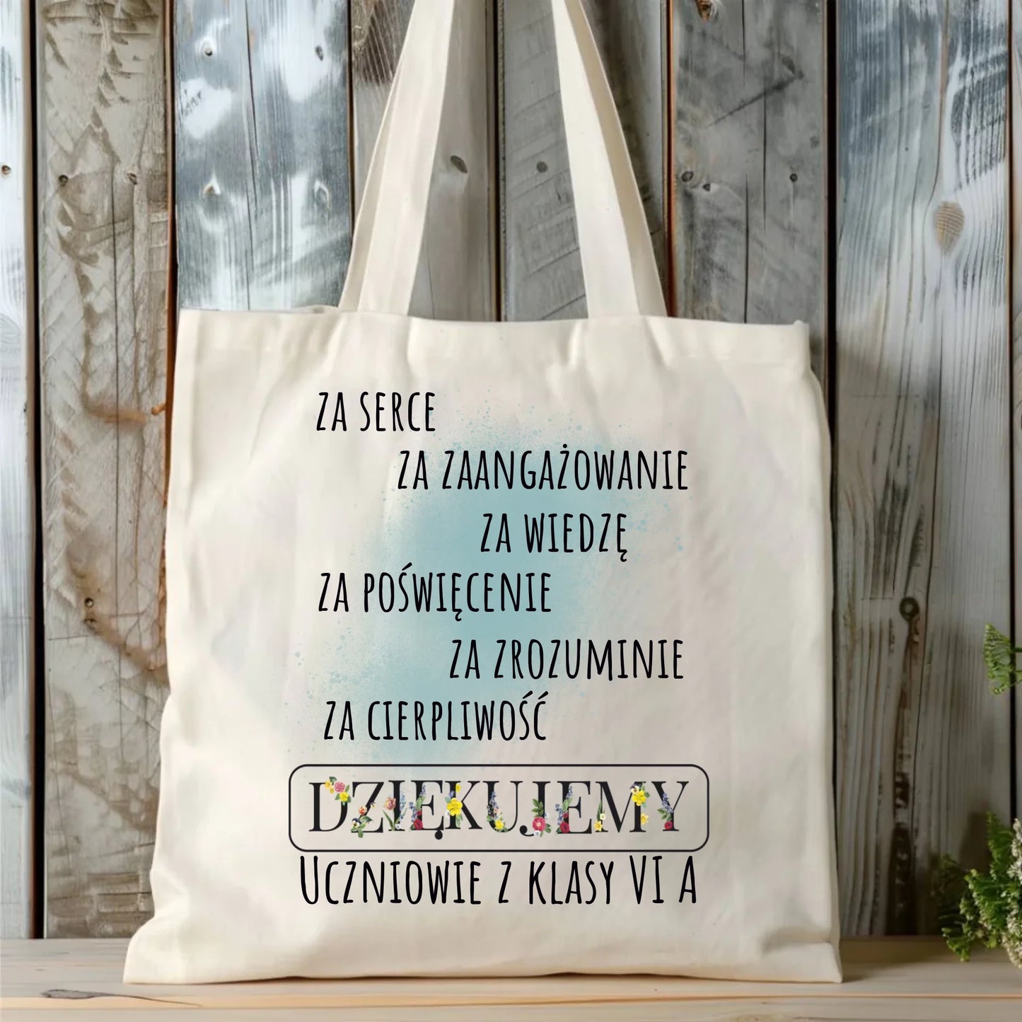 Bawełniana torba prezent dla nauczyciela NAUCZYCIEL WYCHOWAWCA PRZEDSZKOLANKA