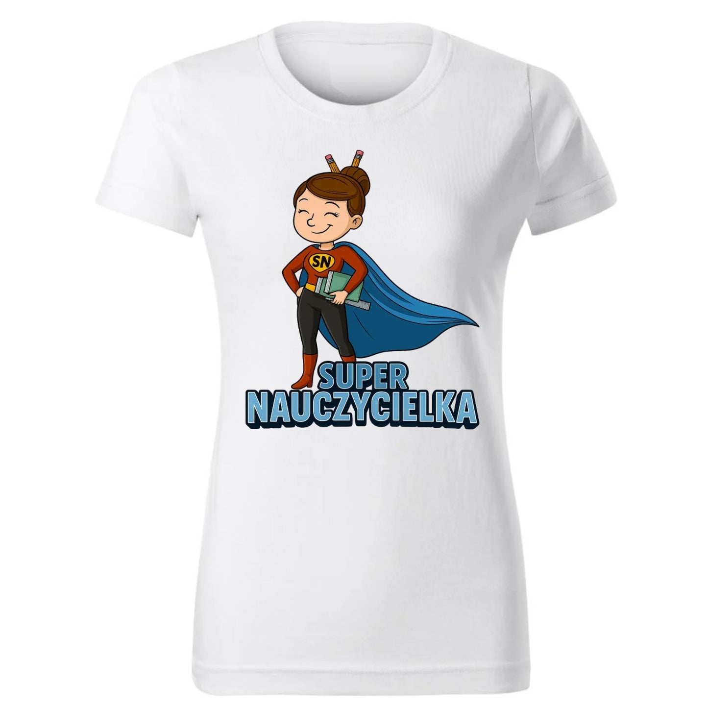 Super Nauczycielka | Koszulka dla nauczycielki na prezent N08 - StoryCups.pl