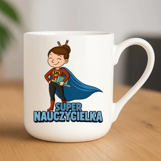 Super Nauczycielka | Kubek elegant dla nauczycielki na prezent N08 - StoryCups.pl