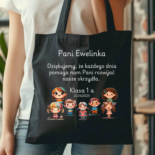 Podziękowanie od uczniów | Torba z nadrukiem prezent dla nauczyciela N09 - StoryCups.pl