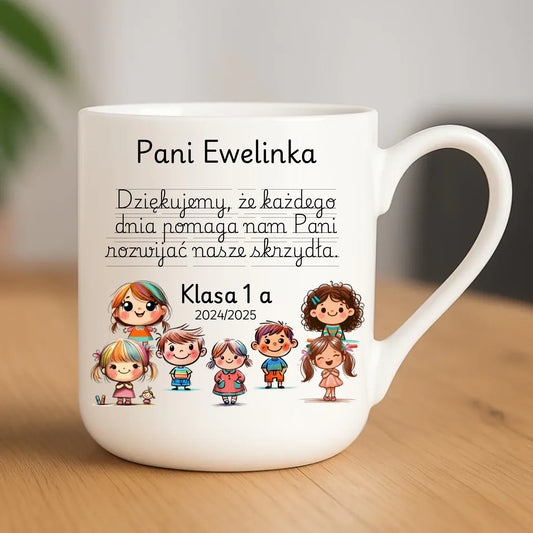 Podziękowanie od uczniów | Kubek elegant prezent dla nauczyciela N09 - StoryCups.pl