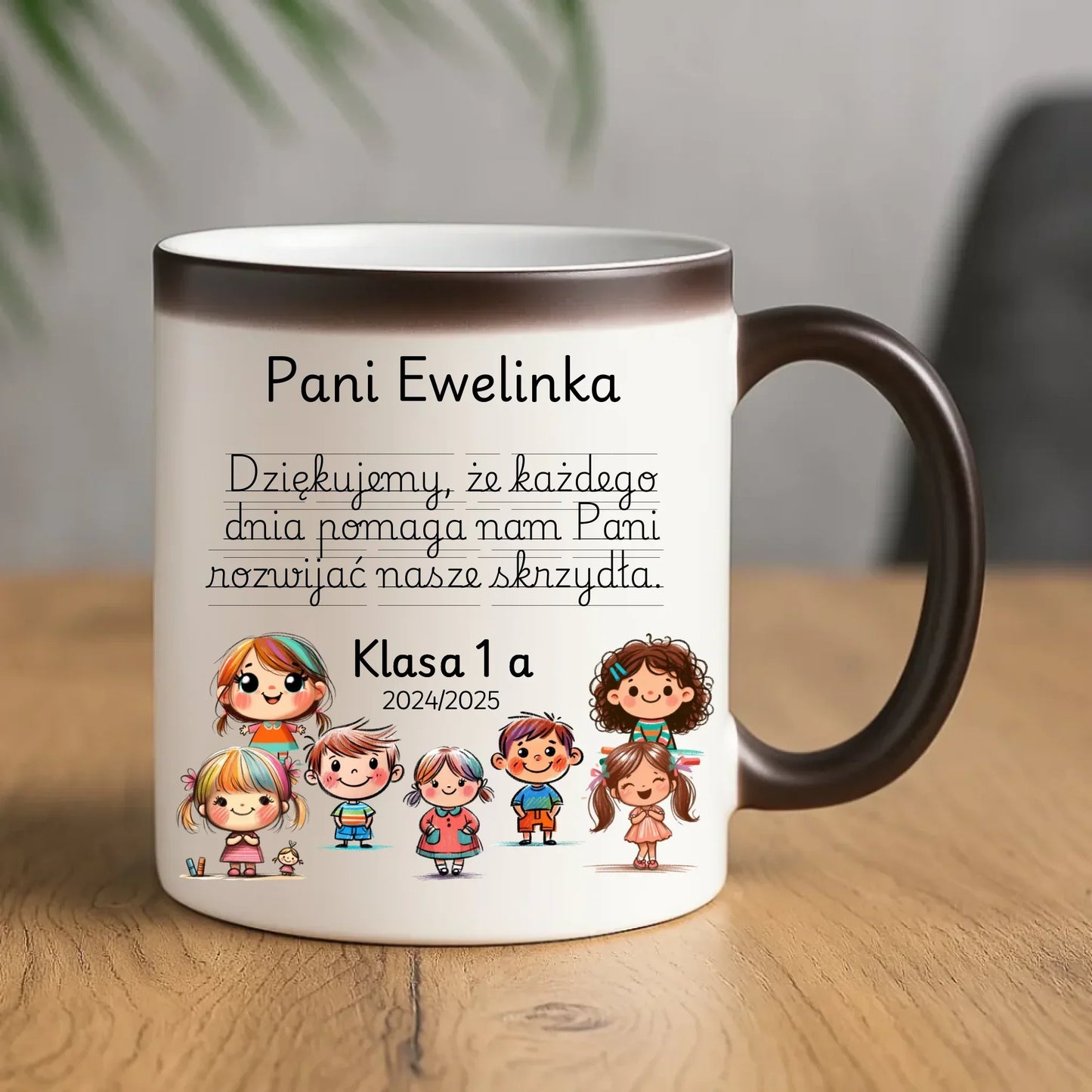 Podziękowanie od uczniów | Kubek magiczny prezent dla nauczyciela N09 - StoryCups.pl