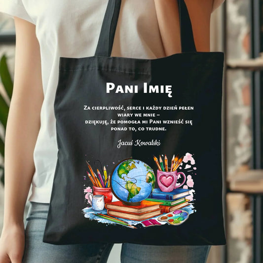 Podziękowanie dla nauczyciela | Torba prezent na Zakończenie Roku Szkolnego N12 - StoryCups.pl