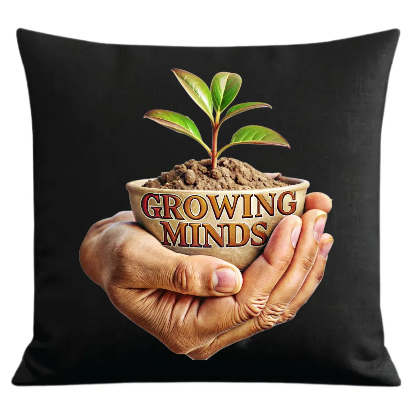 Growing minds | Poduszka dekoracyjna dla nauczyciela N15 - StoryCups.pl