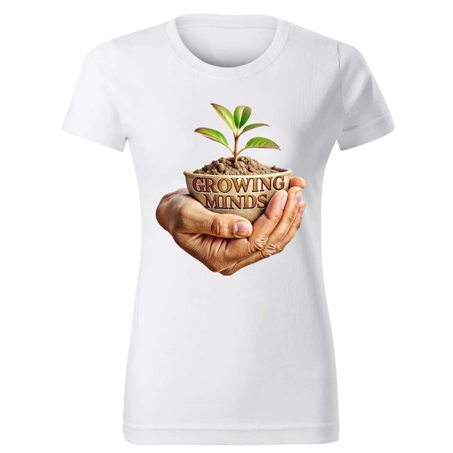 Growing minds | Koszulka damska dla nauczycielki N15 - StoryCups.pl