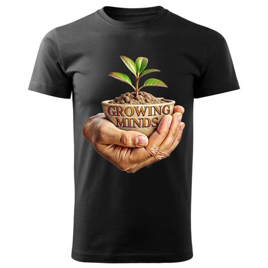 Growing minds | Koszulka męska dla nauczyciela N15 - StoryCups.pl