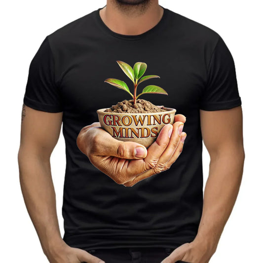 Growing minds | Koszulka męska dla nauczyciela N15 - StoryCups.pl
