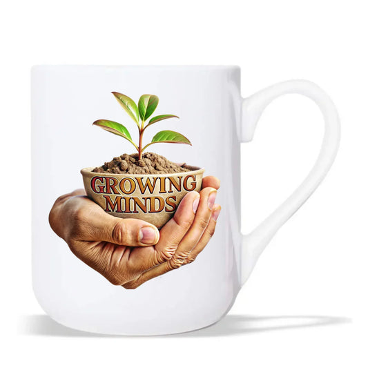Growing minds | Kubek elegant dla nauczyciela N15 - StoryCups.pl
