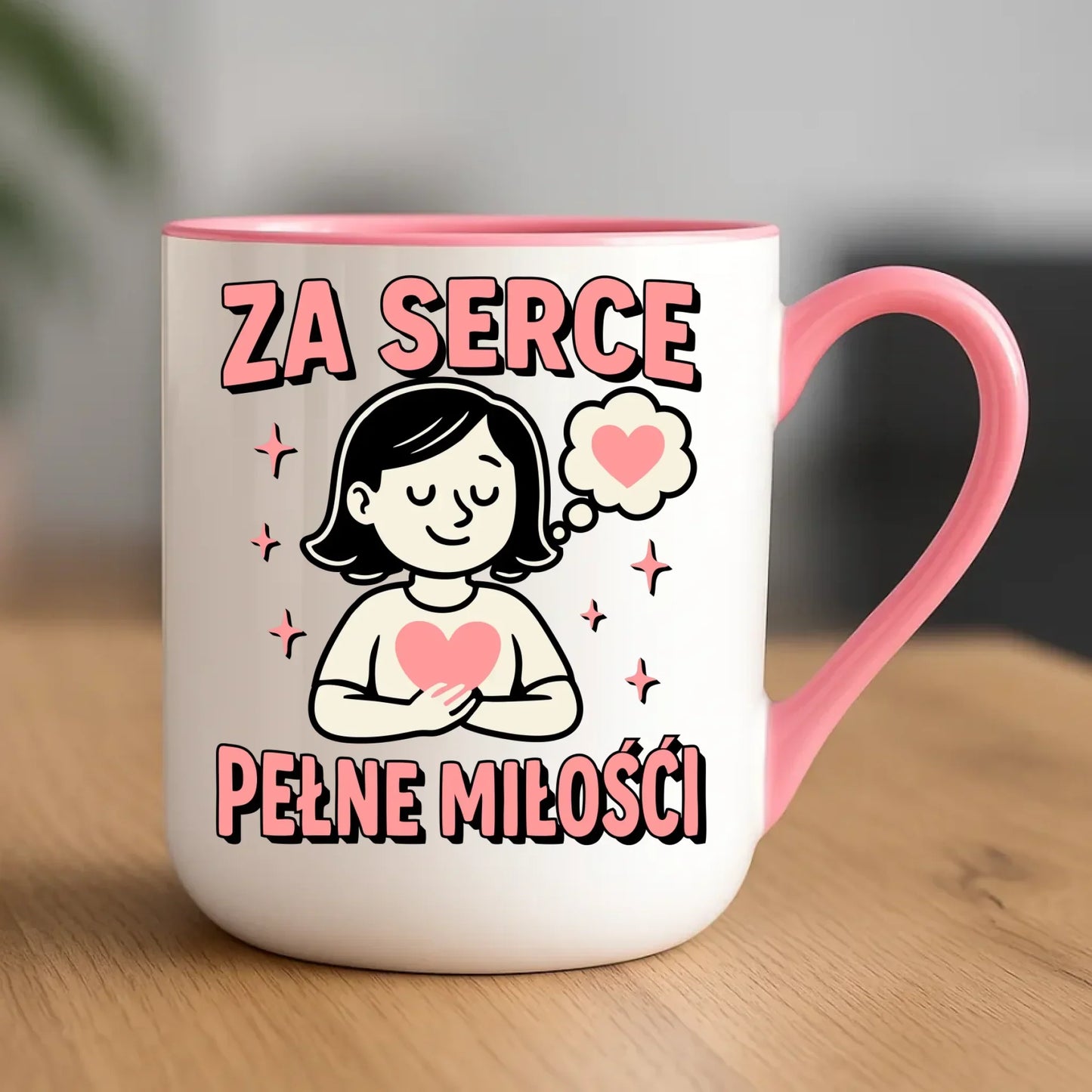 Za serce pełne miłości | Kubek elegant dla nauczycielki na prezent N17 - StoryCups.pl