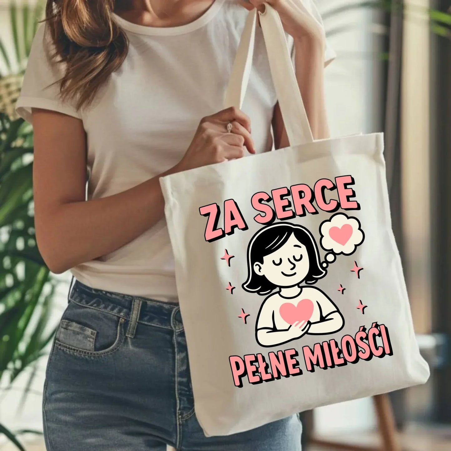 Za serce pełne miłości | Torba dla nauczycielki na prezent N17 - StoryCups.pl