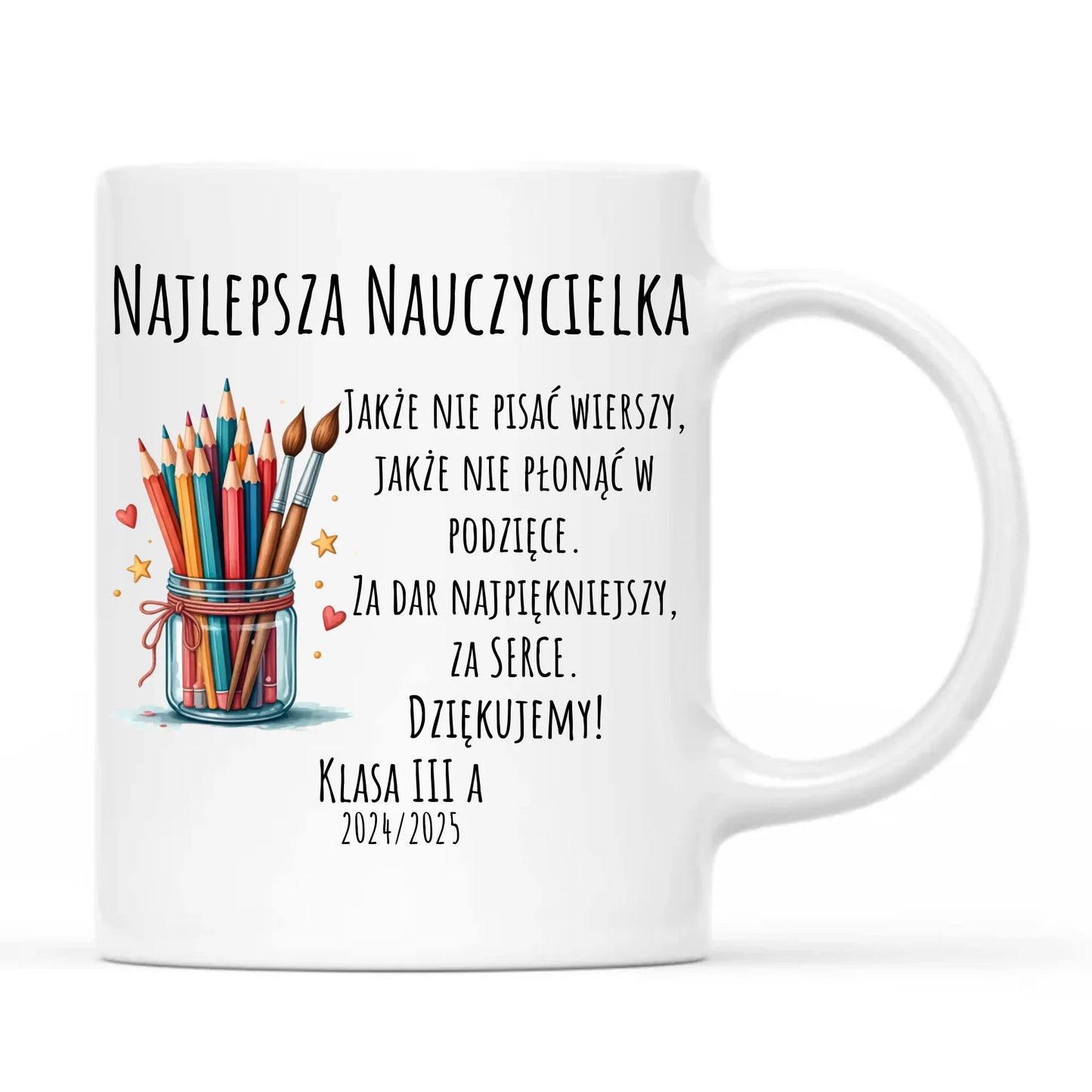 Kubek prezent na zakończenie roku szkolnego dla nauczyciela