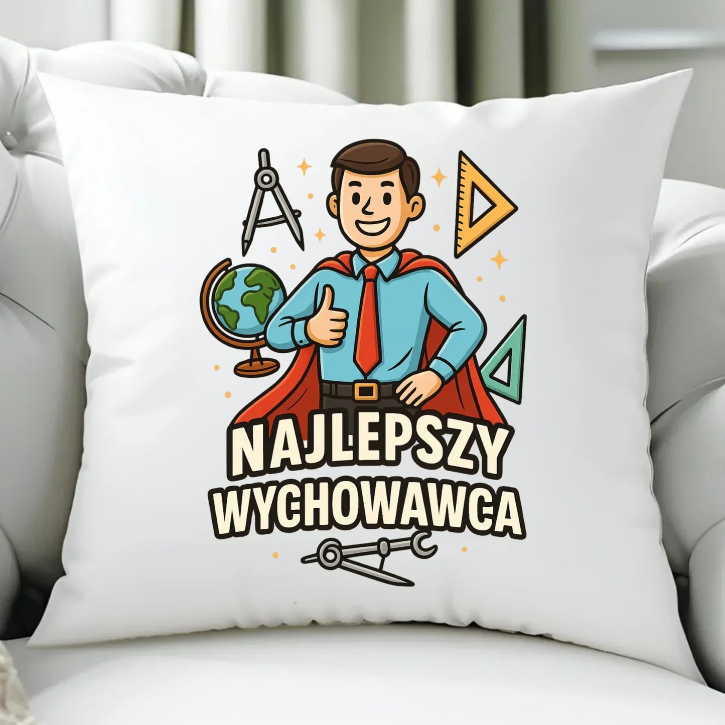 Najlepszy wychowawca | Poduszka dla wychowawcy na prezent N21 - StoryCups.pl