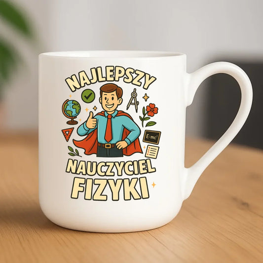 Najlepszy nauczyciel fizyki | Kubek elegant na prezent N22 - StoryCups.pl