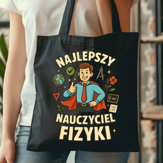 Najlepszy nauczyciel fizyki | Torba na prezent N22 - StoryCups.pl