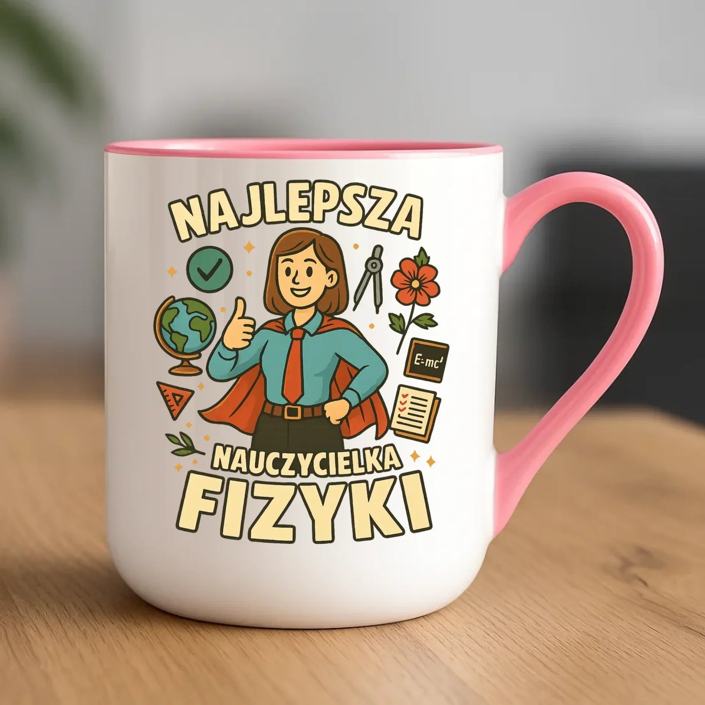 Najlepsza nauczycielka fizyki | Kubek elegant na prezent N23 - StoryCups.pl