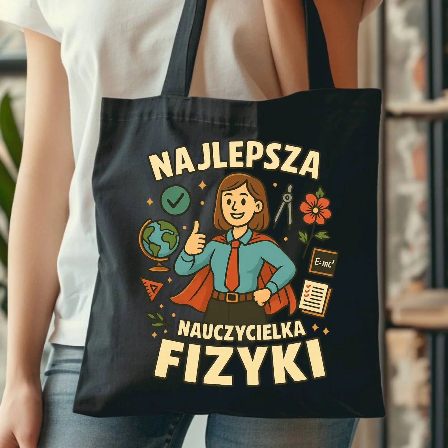 Bawełniana torba prezent dla nauczyciela NAUCZYCIEL WYCHOWAWCA PRZEDSZKOLANKA
