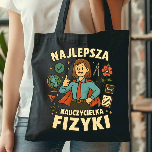 Najlepsza nauczycielka fizyki | Torba na prezent N23 - StoryCups.pl