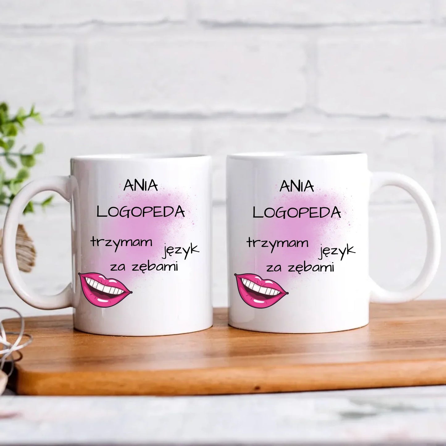 Logopeda | Kubek z imieniem na prezent dla logopedy N24 - StoryCups.pl