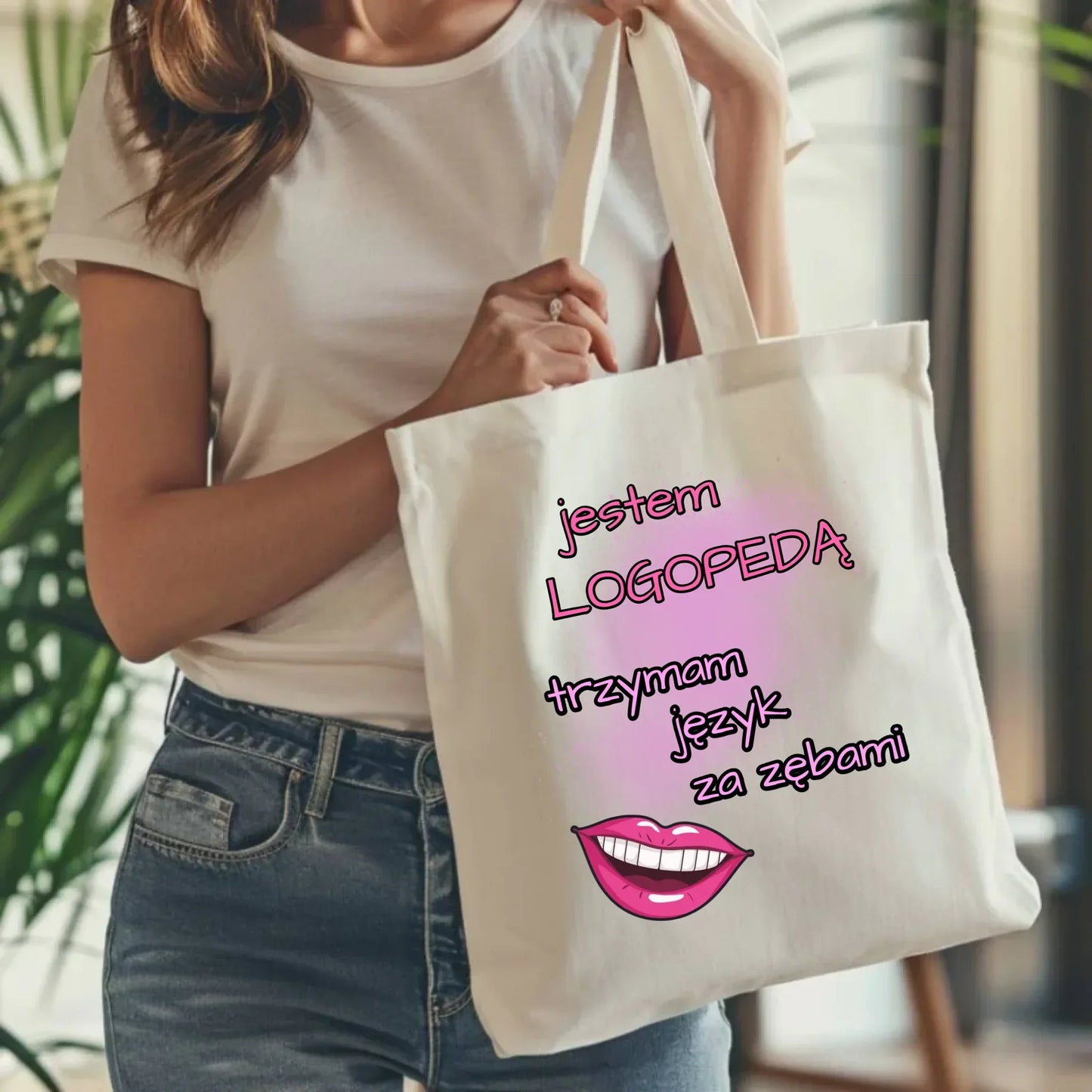 Logopeda | Torba z imieniem na prezent dla logopedy N24 - StoryCups.pl