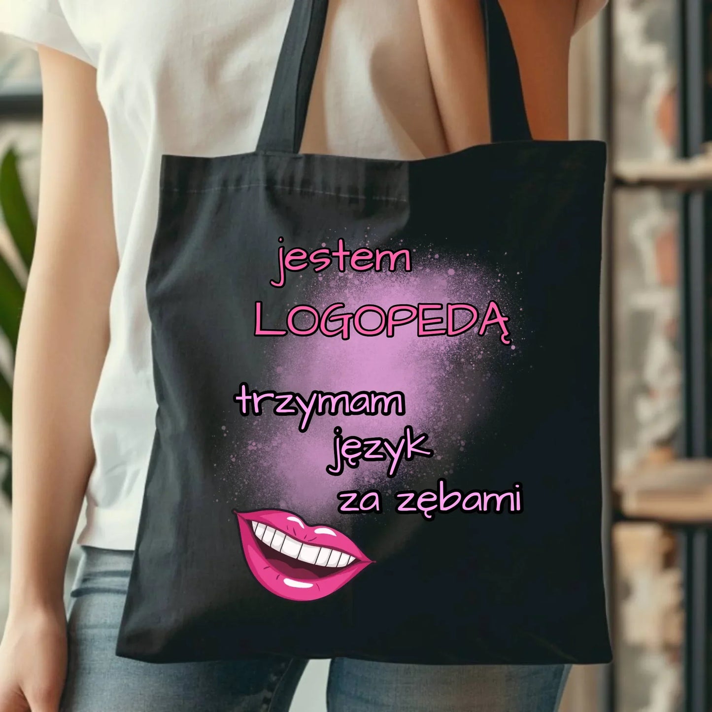 Logopeda | Torba z imieniem na prezent dla logopedy N24 - StoryCups.pl