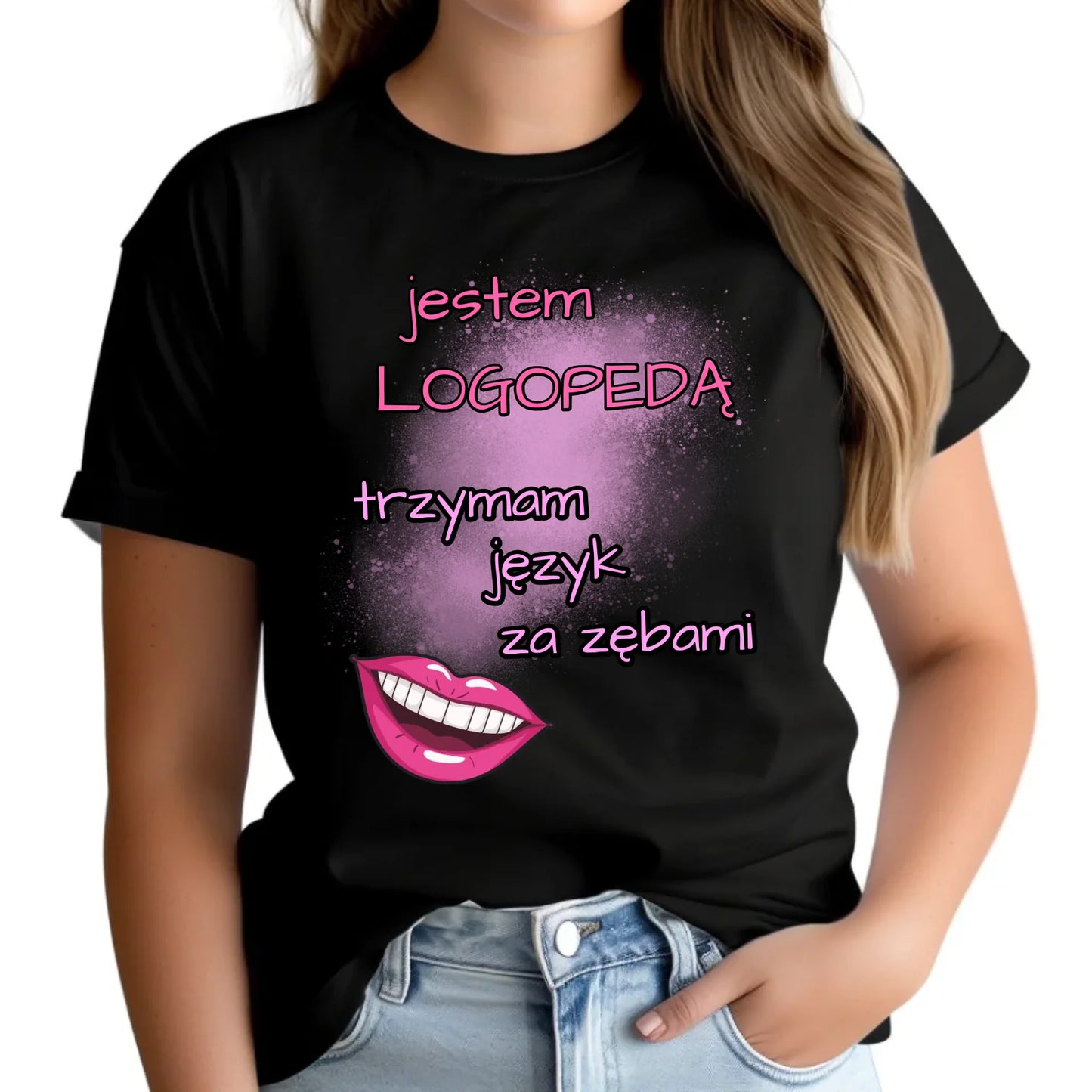 Logopeda | Koszulka damska z imieniem na prezent dla logopedy N24 - StoryCups.pl