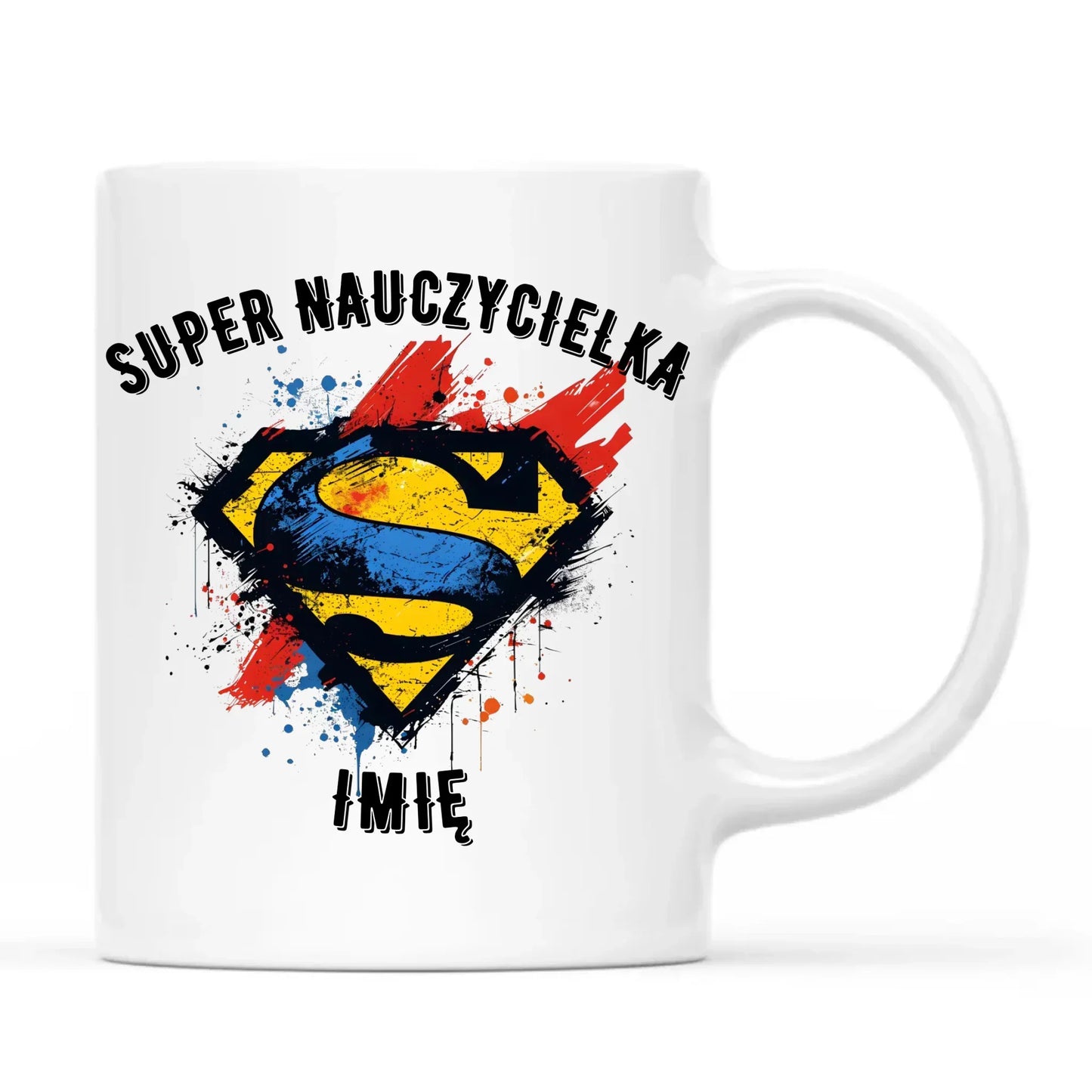Super nauczycielka | Kubek z imieniem na prezent dla nauczycielki N27 - StoryCups.pl
