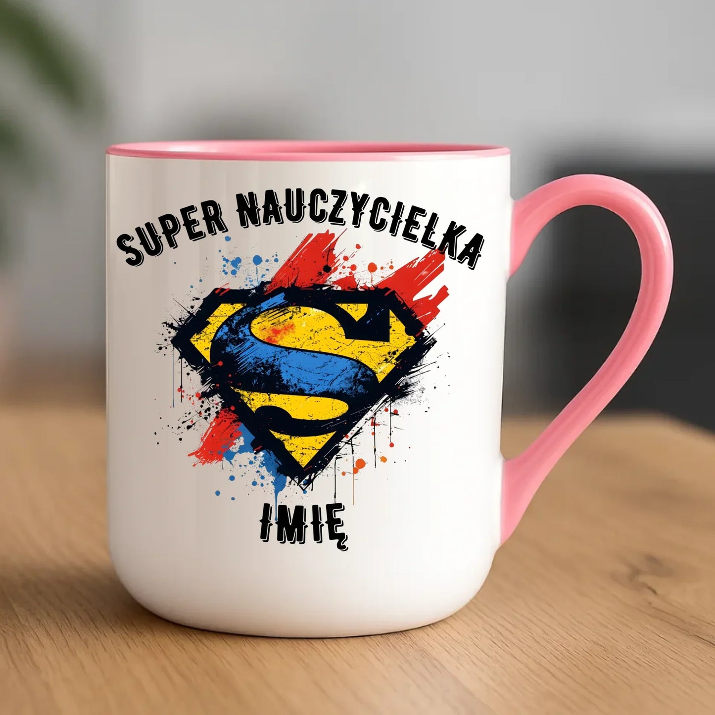 Super nauczycielka | Kubek elegant z imieniem na prezent dla nauczycielki N27 - StoryCups.pl