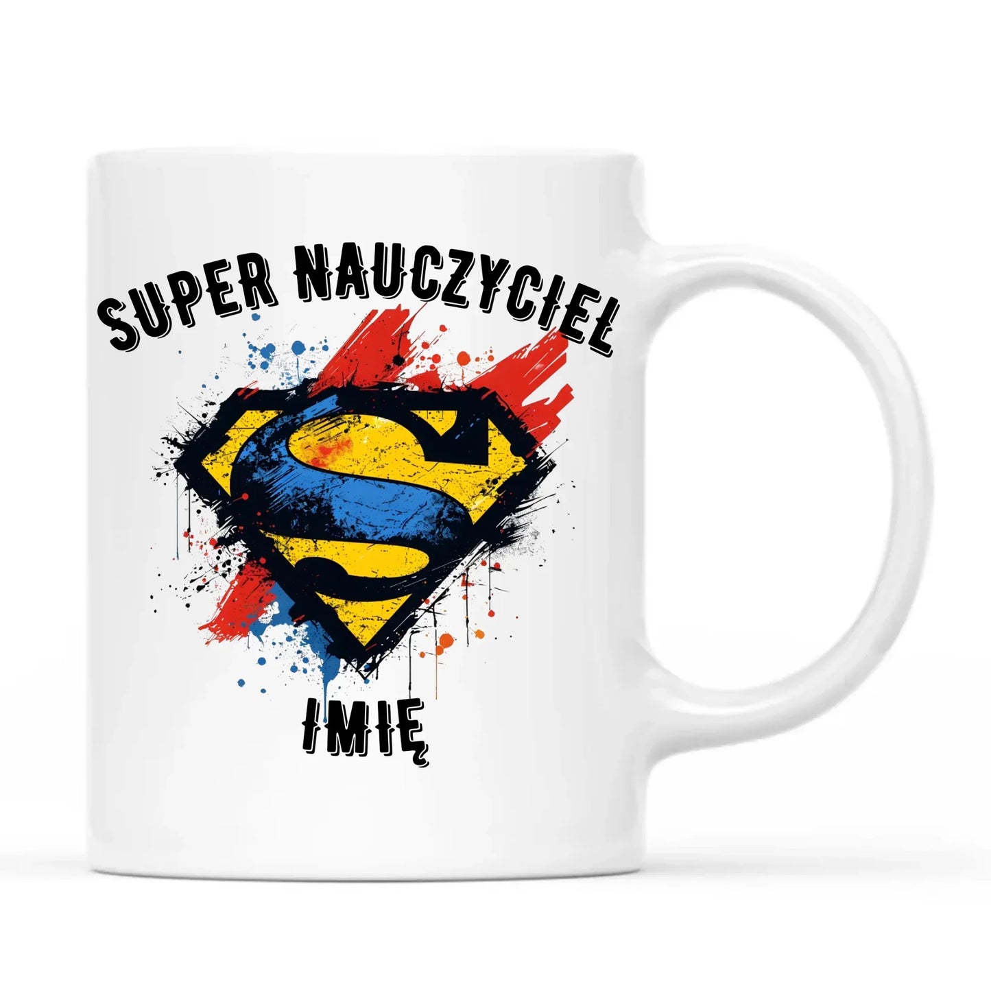 Super nauczyciel | Kubek z imieniem na prezent dla nauczyciela N28 - StoryCups.pl