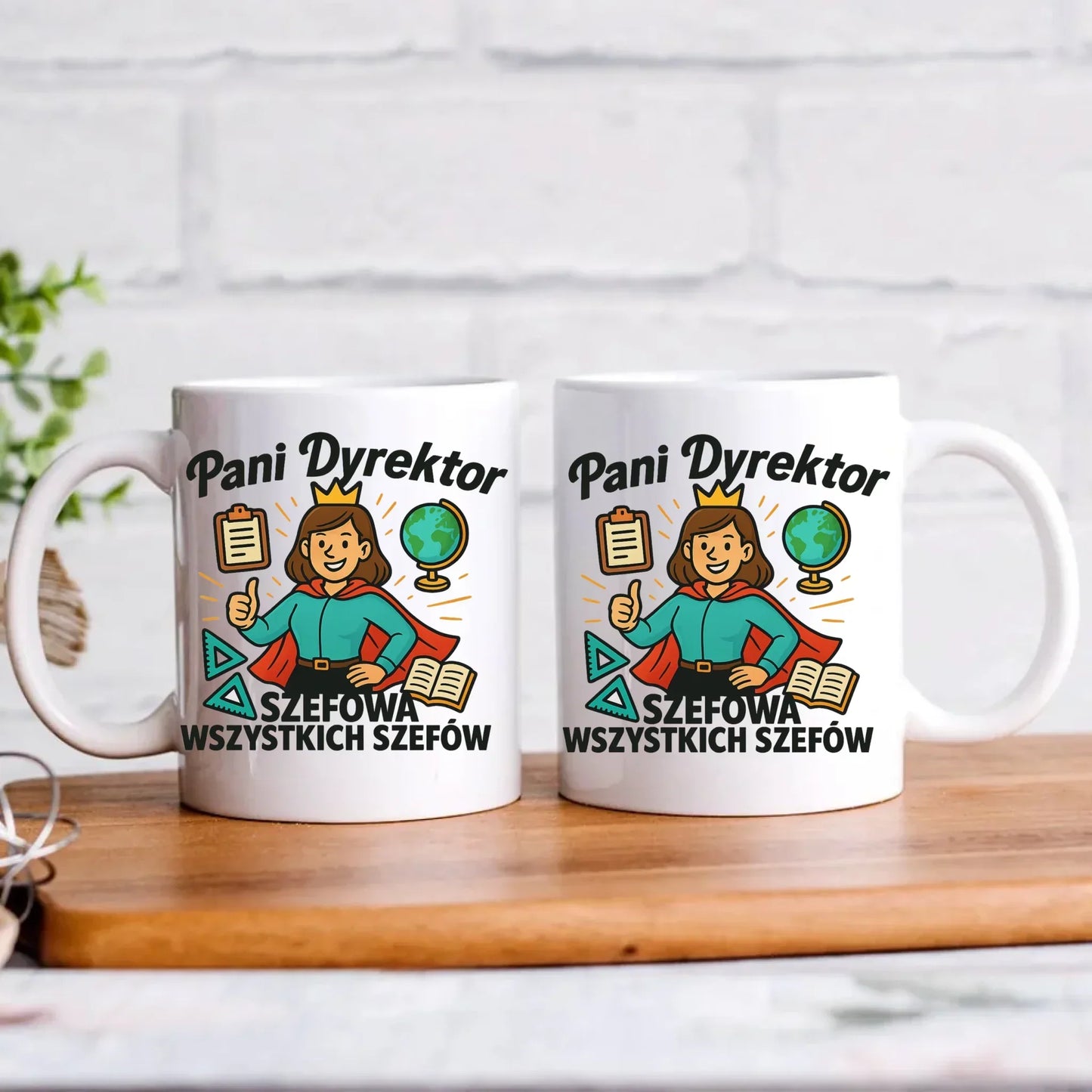Szefowa wszystkich szefów | Kubek dla Pani Dyrektor Szkoły N29 - StoryCups.pl