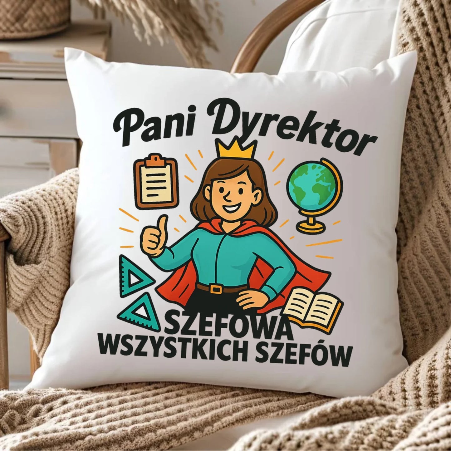 Poduszka prezent na Zakończenie Roku Szkolnego dla nauczyciela