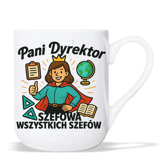 Szefowa wszystkich szefów | Kubek elegant dla Pani Dyrektor Szkoły N29 - StoryCups.pl