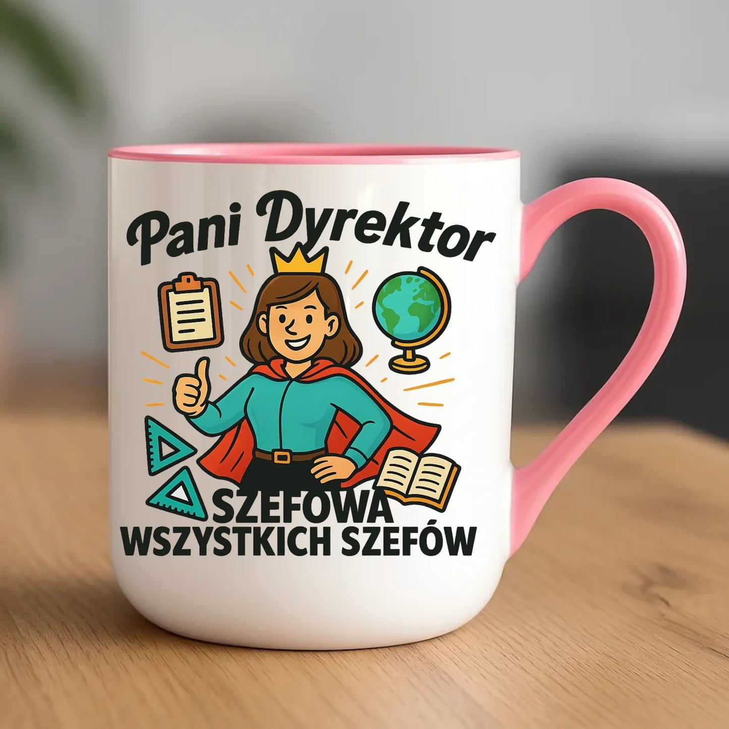 Szefowa wszystkich szefów | Kubek elegant dla Pani Dyrektor Szkoły N29 - StoryCups.pl