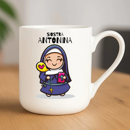 Siostra zakonna | Kubek elegant z imieniem na prezent N30 - StoryCups.pl