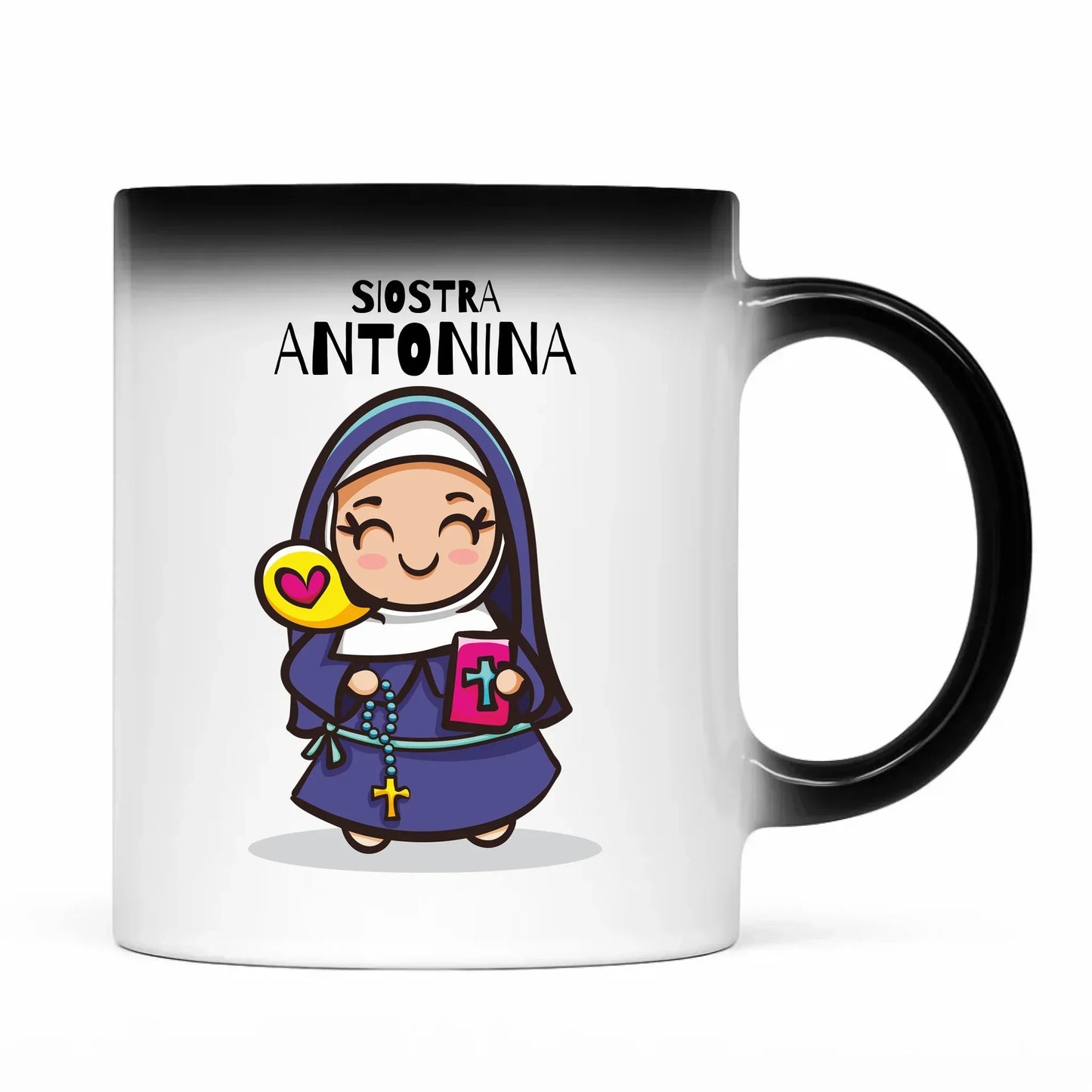 Siostra zakonna | Kubek magiczny z imieniem na prezent N30 - StoryCups.pl