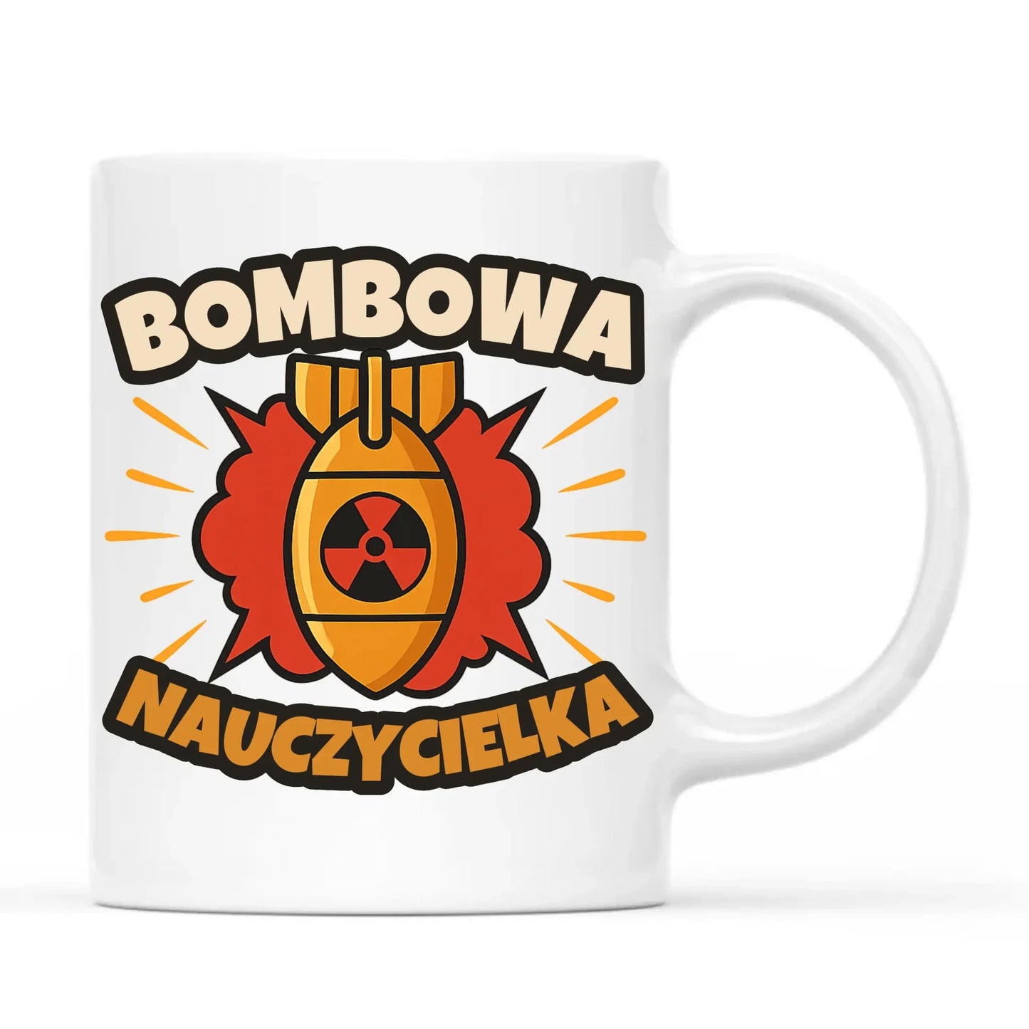 Bombowa nauczycielka | Kubek prezent dla nauczycielki N34 - StoryCups.pl
