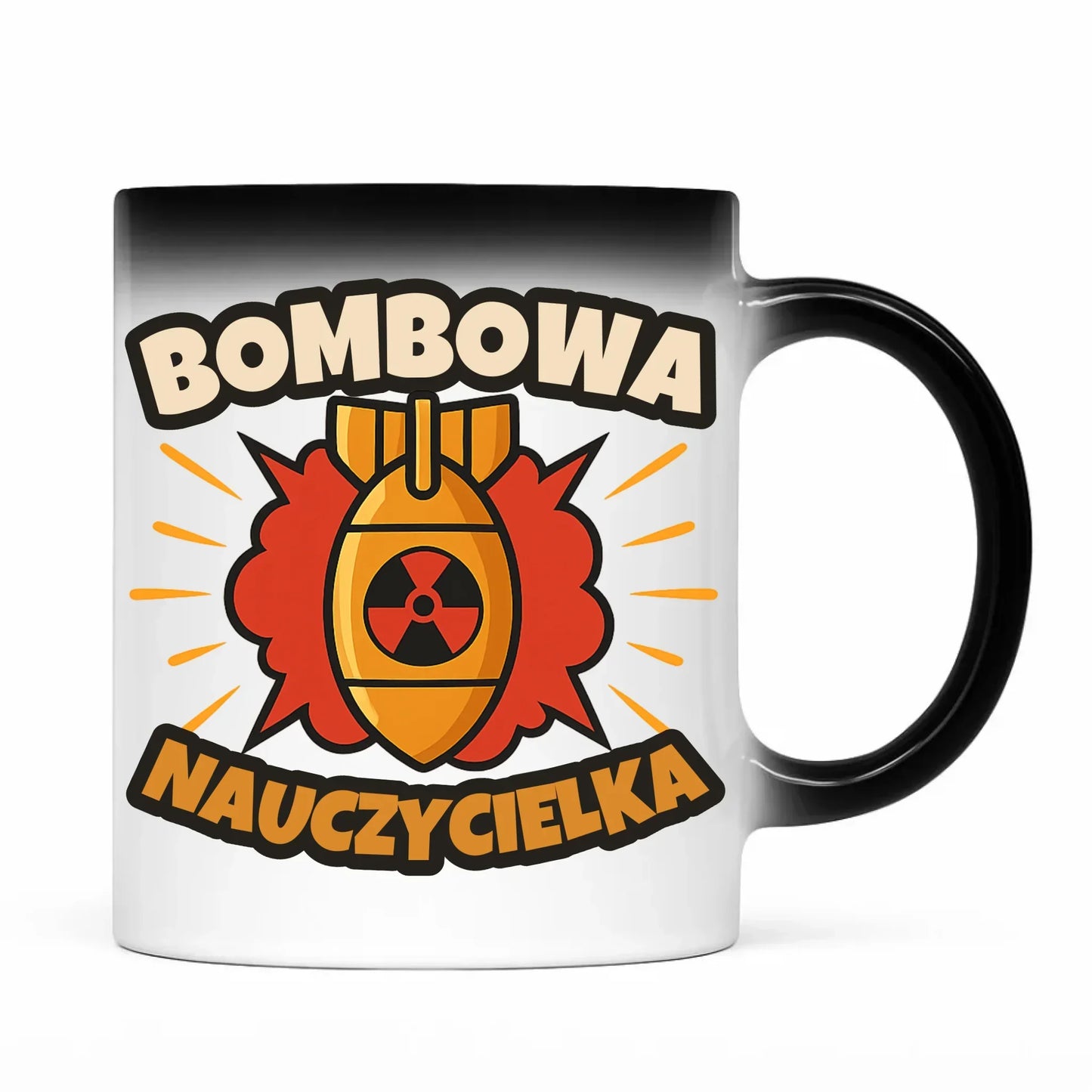 Bombowa nauczycielka | Kubek magiczny prezent dla nauczycielki N34 - StoryCups.pl