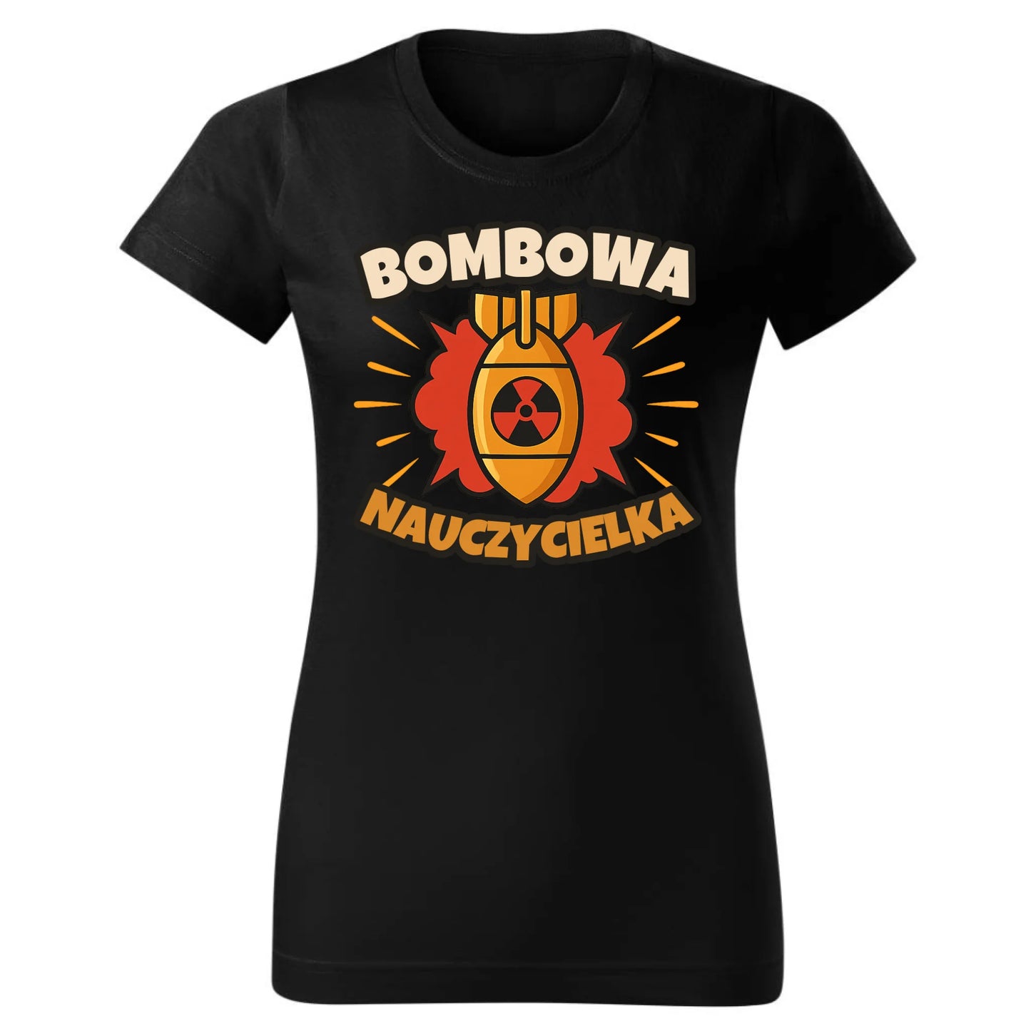 Bombowa nauczycielka | Koszulka damska na prezent N34 - StoryCups.pl