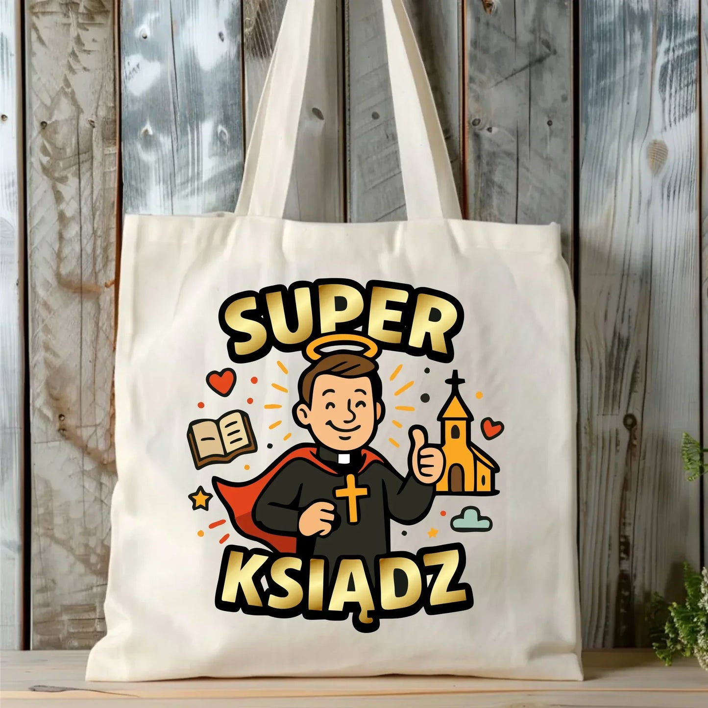 Super ksiądz | Torba prezent dla księdza N37 - StoryCups.pl