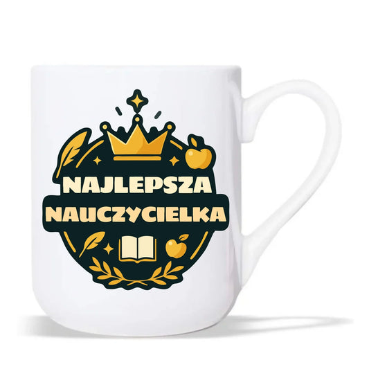 Najlepsza nauczycielka | Kubek elegant prezent dla nauczycielki N38 - StoryCups.pl