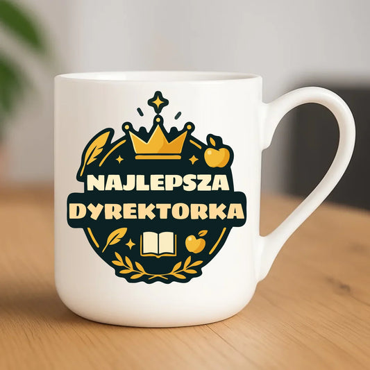 Najlepsza dyrektorka szkoły | Kubek elegant na prezent dla dyrektorki N40 - StoryCups.pl