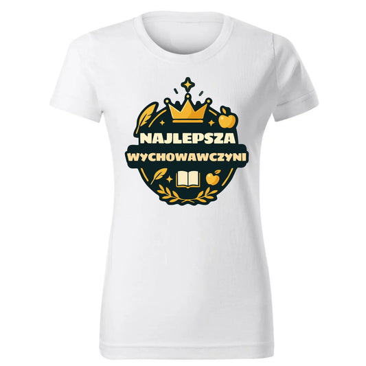 Najlepsza wychowawczyni | Koszulka damska z nadrukiem na prezent N43 - StoryCups.pl