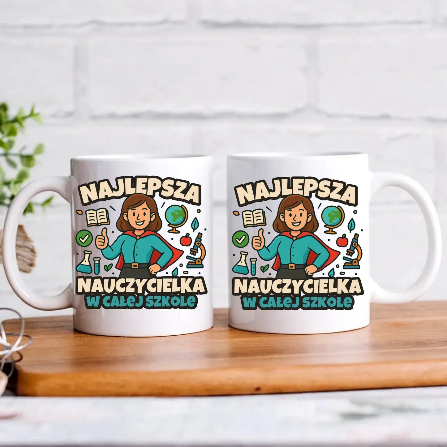 Najlepsza nauczycielka w całej szkole | Kubek prezent nauczyciel N45 - StoryCups.pl